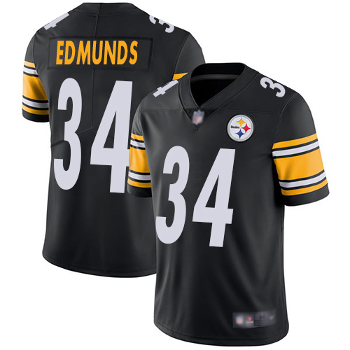 Men Pittsburgh Steelers Football #34 Limited Black Terrell Edmunds Home Vapor Untouchable Nike NFL Jersey->youth nfl jersey->Youth Jersey